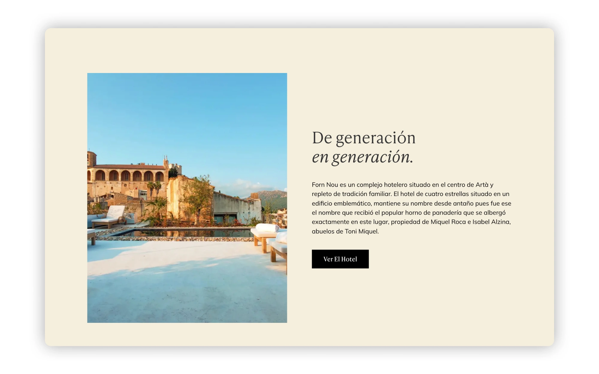Hotel Es Forn Nou